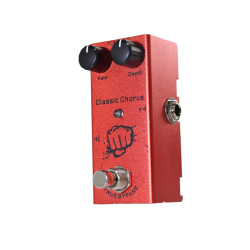 Pedal chorus compacto ideal para guitarristas principiantes. Modulación suave, envío rápido en Colombia y garantía local.