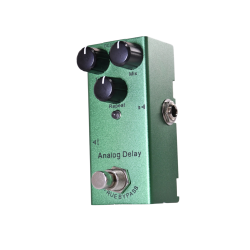 Pedal delay  compacto ideal para guitarristas principiantes. Modulación suave, envío rápido en Colombia y garantía local.