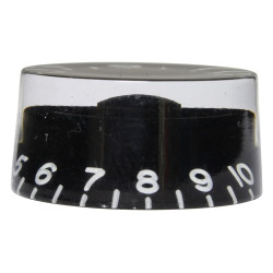 Perilla negra para Potenciómetro – Estilo Les Paul- (SPEED KNOB)